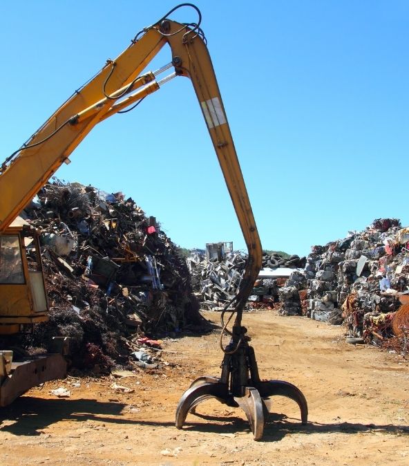 Scrap yard at Imperial Metals